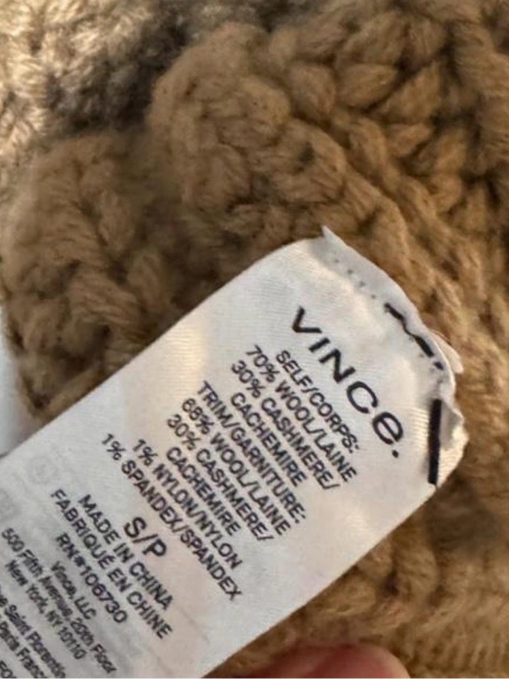 Vince Camel Ribbed Crewneck Sweater - Picture 5 of 5